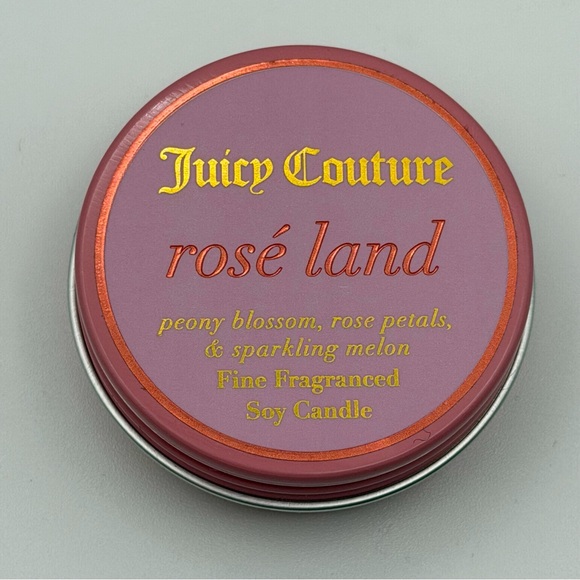 Juicy Couture Rosé Land Fine Fragranced Soy Candle 🌸 1 oz Tin - Picture 6 of 15
